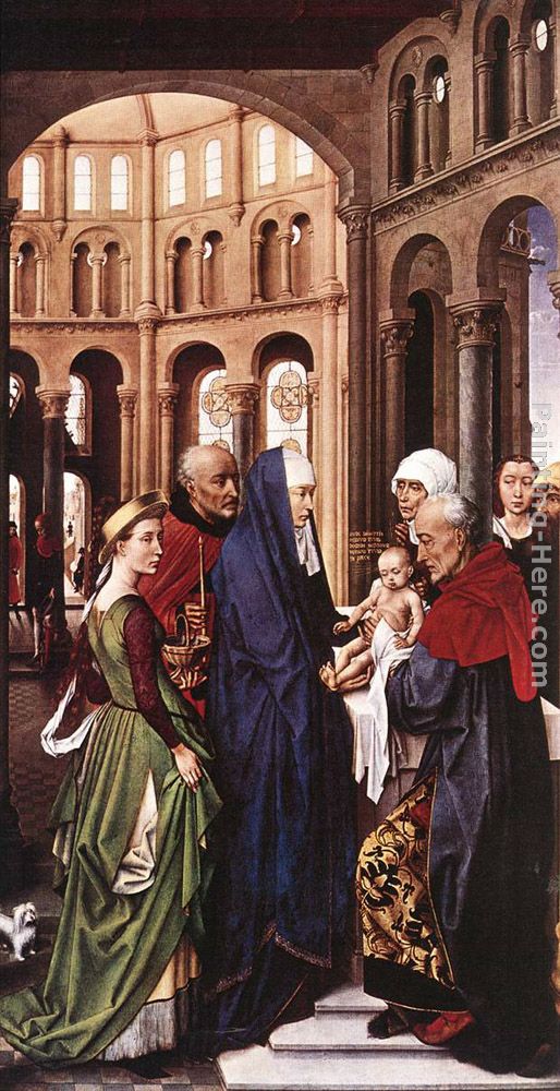 Presentation of Christ painting - Rogier van der Weyden Presentation of Christ art painting